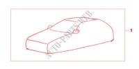 BODY COVER for Honda CIVIC 1.4IS 3 Doors 4 speed automatic 1999
