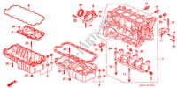 CYLINDER BLOCK/OIL PAN (SOHC/SOHC VTEC) for Honda CIVIC 1.5ILS 3 Doors 4 speed automatic 1996