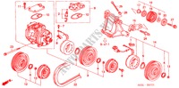 AIR CONDITIONER (COMPRESSOR)(DENSO) for Honda CIVIC 1.6VTI 3 Doors 5 speed manual 2000