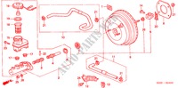 BRAKE MASTER CYLINDER/ MASTER POWER for Honda CIVIC 1.5I 3 Doors 5 speed manual 2000