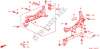 FRONT SEAT COMPONENTS (L.) (1) for Honda CIVIC 1.5I 3 Doors 4 speed automatic 2000