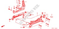 FRONT SEAT COMPONENTS (R.) (1) for Honda CIVIC 1.6VTI 3 Doors 5 speed manual 2000