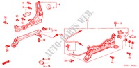 FRONT SEAT COMPONENTS (R.) (2) for Honda CIVIC 1.5ILS BELGIUM SP. 3 Doors 5 speed manual 2000