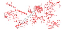 INSTRUMENT PANEL GARNISH (RH) for Honda CIVIC 1.6VTI 3 Doors 5 speed manual 2000