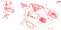 MIRROR (REMOTE CONTROL) (2) for Honda CIVIC 1.4I 3 Doors 5 speed manual 2000