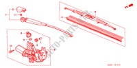 REAR WIPER for Honda CIVIC 1.4IS 3 Doors 4 speed automatic 2000