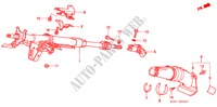 STEERING COLUMN for Honda CIVIC 1.4IS 3 Doors 4 speed automatic 2000