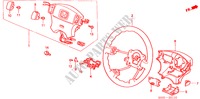 STEERING WHEEL (SRS) for Honda CIVIC 1.5ILS BELGIUM SP. 3 Doors 5 speed manual 2000