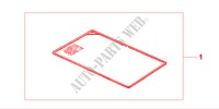 TRUNK FLOOR MAT for Honda CIVIC 1.5ILS 3 Doors 5 speed manual 2000