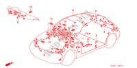 WIRE HARNESS (RH) for Honda CIVIC 1.6VTI 3 Doors 5 speed manual 2000