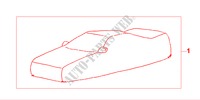 BODY COVER for Honda CIVIC 1.5ILS 4 Doors 4 speed automatic 1999