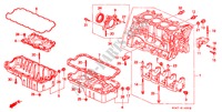 CYLINDER BLOCK/OIL PAN (SOHC/SOHC VTEC) for Honda CIVIC 1.6ISR 4 Doors 4 speed automatic 1998