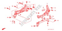 FRONT SEAT COMPONENTS (2) (L.) for Honda CIVIC 1.6ISR 4 Doors 4 speed automatic 1998