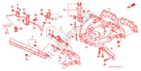 INTAKE MANIFOLD (SOHC) for Honda CIVIC 1.4I 4 Doors 5 speed manual 1997