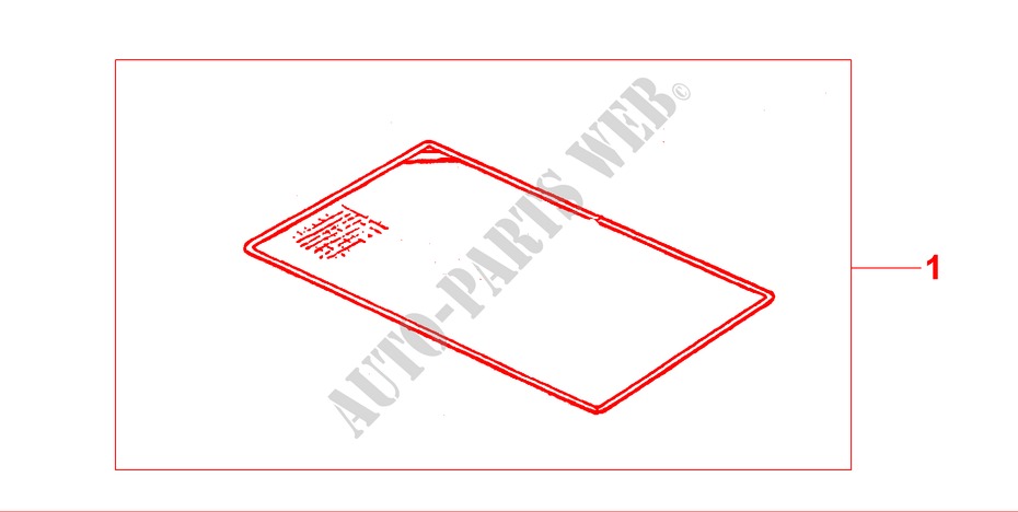 TRUNK FLOOR MAT for Honda CR-V RVSI 5 Doors 5 speed manual 2000