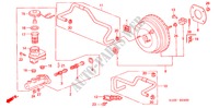 BRAKE MASTER CYLINDER/ MASTER POWER for Honda CR-V RVI 5 Doors 5 speed manual 2001