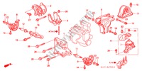 ENGINE MOUNTS (AT) for Honda CR-V RVSI 5 Doors 4 speed automatic 2001