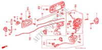 REAR DOOR LOCKS for Honda CR-V RVSI 5 Doors 5 speed manual 2001