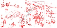 CONTROL UNIT (ENGINE ROOM) (RH) for Honda ACCORD 1.8ILS 4 Doors 5 speed manual 1999