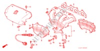 EXHAUST MANIFOLD (2.0L) for Honda ACCORD 2.0ILS          D4 4 Doors 5 speed manual 1999