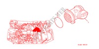 AIR FLOW SENSOR (DIESEL) for Honda ACCORD 2.0ITD 4 Doors 5 speed manual 2000