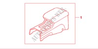 CENTER ARMREST for Honda ACCORD 2.0IES 4 Doors 5 speed manual 2000