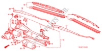 FRONT WINDSHIELD WIPER (RH) for Honda ACCORD 1.6ILS 4 Doors 5 speed manual 2000