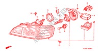 HEADLIGHT (HID) for Honda ACCORD TYPE R 4 Doors 5 speed manual 2001