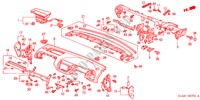 INSTRUMENT PANEL (RH) for Honda ACCORD 1.8IES 4 Doors 5 speed manual 2000
