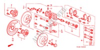 REAR BRAKE (DISK) for Honda ACCORD 1.8IS 4 Doors 5 speed manual 2000