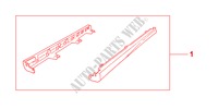 SIDE SILL GUARD for Honda ACCORD 1.8ILS 4 Doors 4 speed automatic 2000