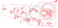 STEERING WHEEL (SRS) (1) for Honda ACCORD 2.0ILS 4 Doors 4 speed automatic 2000