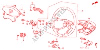 STEERING WHEEL (SRS) (3) for Honda ACCORD 2.3IV 4 Doors 5 speed manual 2001
