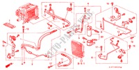 AIR CONDITIONER (DIESEL) (HOSES/PIPES) (LH) for Honda CIVIC AERODECK 2.0ITD 5 Doors 5 speed manual 1998