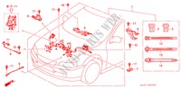 ENGINE WIRE HARNESS (DOHC) (RH) for Honda CIVIC AERODECK 1.8VTI 5 Doors 5 speed manual 1998