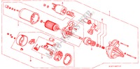 STARTER MOTOR (VALEO) for Honda CIVIC AERODECK 1.4IS 5 Doors 5 speed manual 1999
