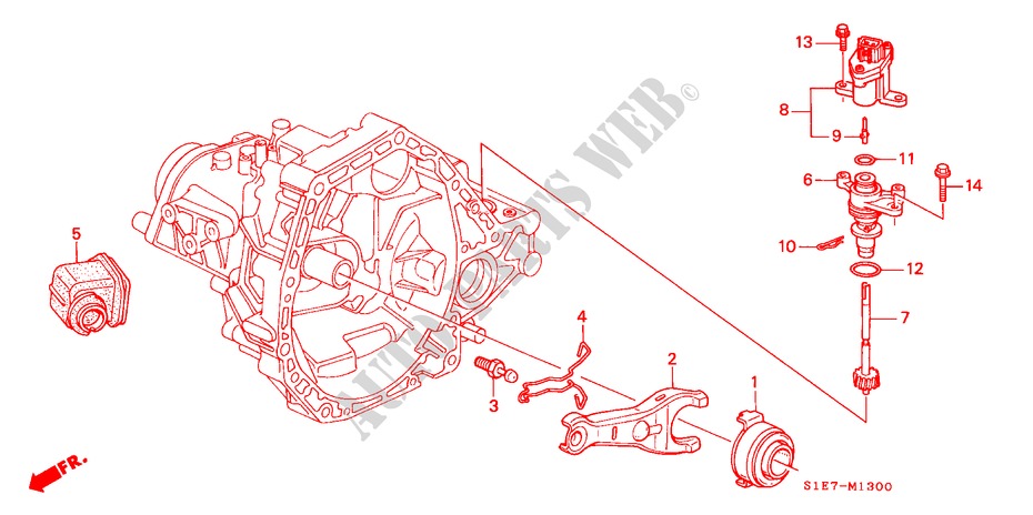 CLUTCH RELEASE (DOHC) for Honda CIVIC AERODECK VTI 5 Doors 5 speed manual 1999