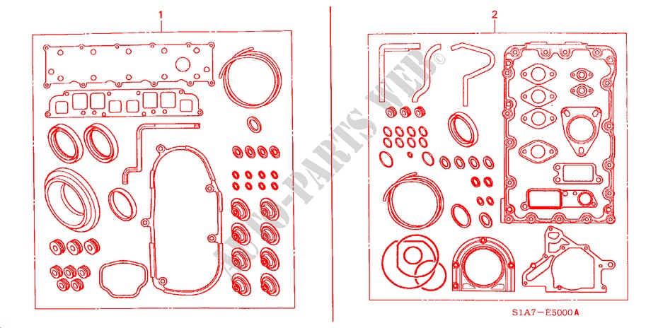 GASKET KIT (DIESEL) for Honda CIVIC AERODECK 2.0ITD 5 Doors 5 speed manual 2000