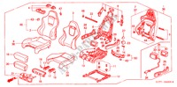 FRONT SEAT (RECARO) for Honda ACCORD TYPE R 4 Doors 5 speed manual 2002