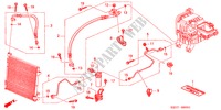 AIR CONDITIONER (HOSES/PIPES) (RH) for Honda HR-V HR-V 3 Doors 5 speed manual 2001