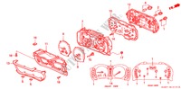 COMBINATION METER for Honda HR-V HR-V 3 Doors 5 speed manual 2000