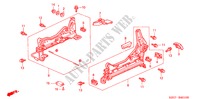 FRONT SEAT COMPONENTS (L.) (1) for Honda HR-V HYPER 5 Doors 5 speed manual 2000