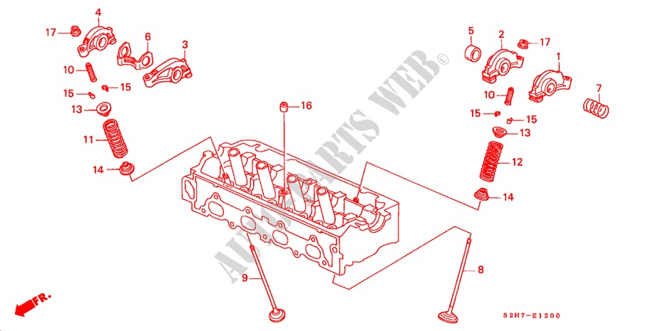 VALVE/ROCKER ARM (SOHC) for Honda HR-V 4WD     TUR/ISRAEL 5 Doors 5 speed manual 2001