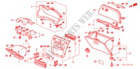 INSTRUMENT PANEL GARNISH (LH) for Honda HR-V HR-V 5 Doors 5 speed manual 2004