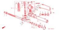 POWER STEERING GEAR BOX COMPONENTS (RH) for Honda HR-V HYPER 5 Doors 5 speed manual 2005