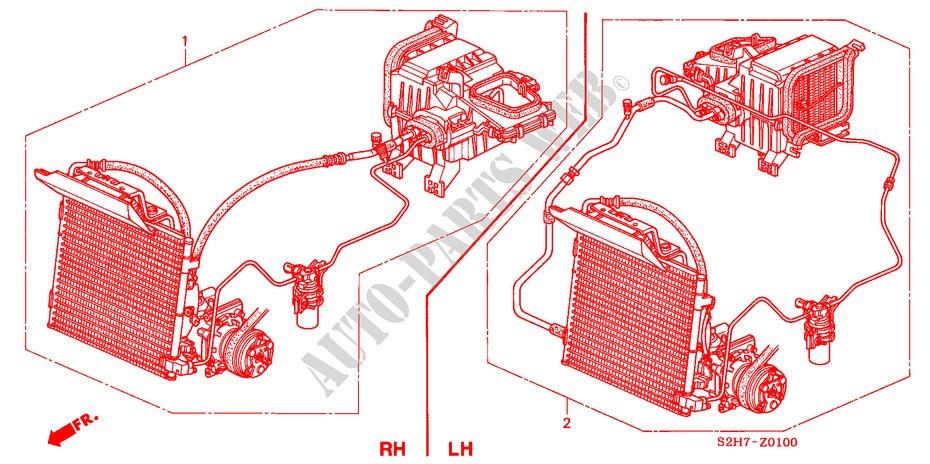 AIR CONDITIONER (KIT) for Honda HR-V HYPER 3 Doors 5 speed manual 2003