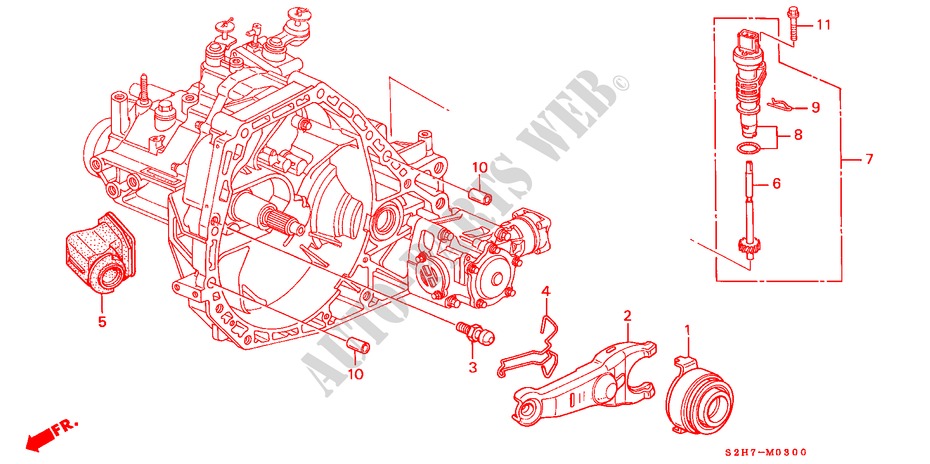 CLUTCH RELEASE for Honda HR-V 4WD 5 Doors 5 speed manual 2003