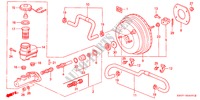 BRAKE MASTER CYLINDER/ MASTER POWER for Honda PRELUDE 2.0I 2 Doors 5 speed manual 2000