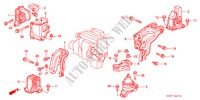 ENGINE MOUNTS (AT) for Honda PRELUDE 2.2VTI 2 Doors 4 speed automatic 1997