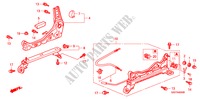 FRONT SEAT COMPONENTS (R.) (1) for Honda PRELUDE 2.2VTI 2 Doors 5 speed manual 1998